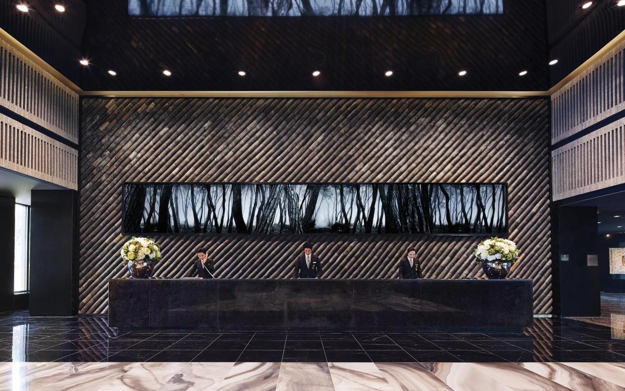 Kensington Jeju Hotel Exterior foto The lobby of the hotel